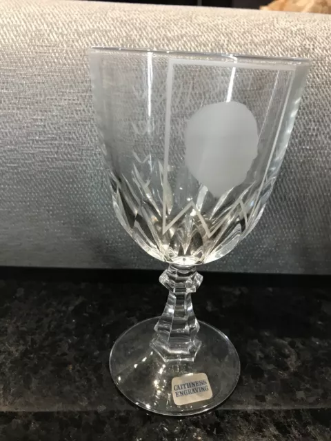 Caithness Glass Engraving Churchill Commemorative Goblet - limited edition