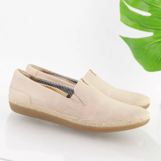 CLARKS WOMEN S DANELLY Iris Slip On Shoe Size 10 WIDE Blush Pink