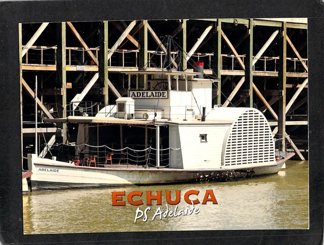 B0231 Australia V Echuca PS Adelaide River Boat postcard