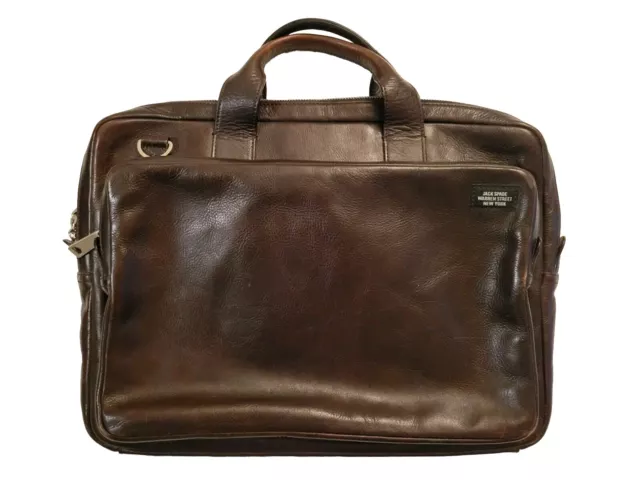 Jack spade fulton deals leather messenger bag