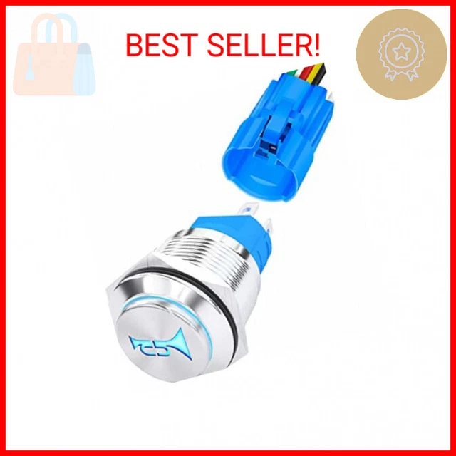 DAIERTEK HORN BUTTON Switch 12 Volt Momentary Push Button Switch 12V