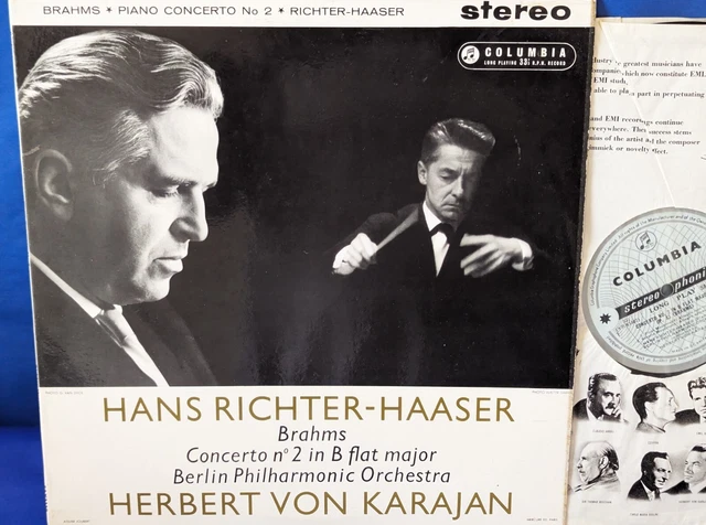 Columbia Sax 2328 *B/S* Richter-Haaser* Brahms Piano Cto No.2* Bpo /Karajan* Nm Columbia Sax 2328 *B/S* Richter-Haaser* Brahms Piano Cto No.2* Bpo /Karajan* Nm