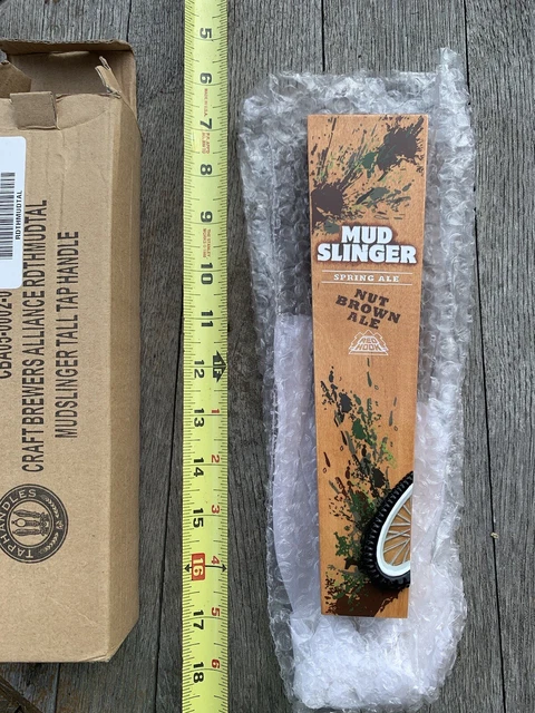 NEW Red Hook Mud Slinger Spring Ale Nut Brown Ale Mountain Bike Beer Tap Handle