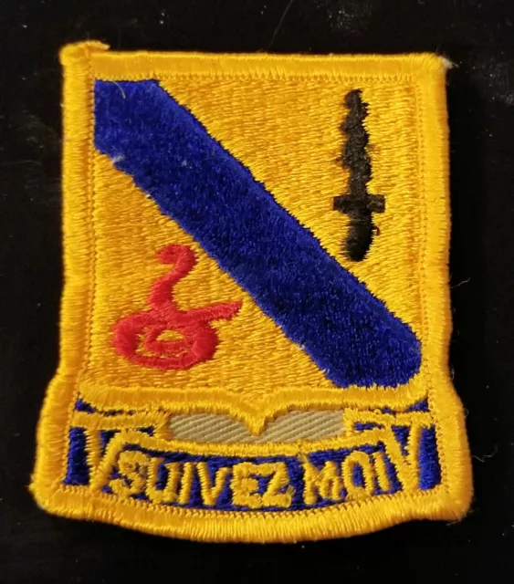 Us Army 14Th Armored Cavalry Regiment Suivez Moi Patch - Usgi - Made In The Usa!