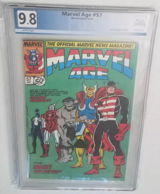 Marvel Age #57 NOT CGC PGX 9.8 (1987) - New Captain America!