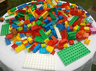 Duplo 1x Lego Duplo Coup Plaque Bleu 4x4 Pierre Platine Rouge Set 10871 98222 92005 