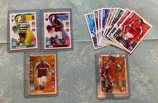 Topps Match Attax 2021/22 & 2013/14 Football Trading Card Bundle all VGC