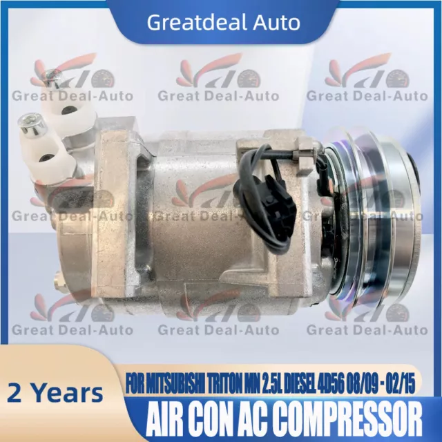 Air Con AC Compressor for Mitsubishi Triton MN 2.5L Diesel 4D56 08/09 - 02/15