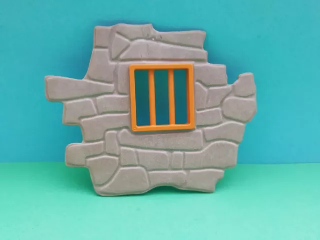 PLAYMOBIL Western - MAUER-EINSATZ mit FENSTER für WAND SHERIFF's OFFICE 3786