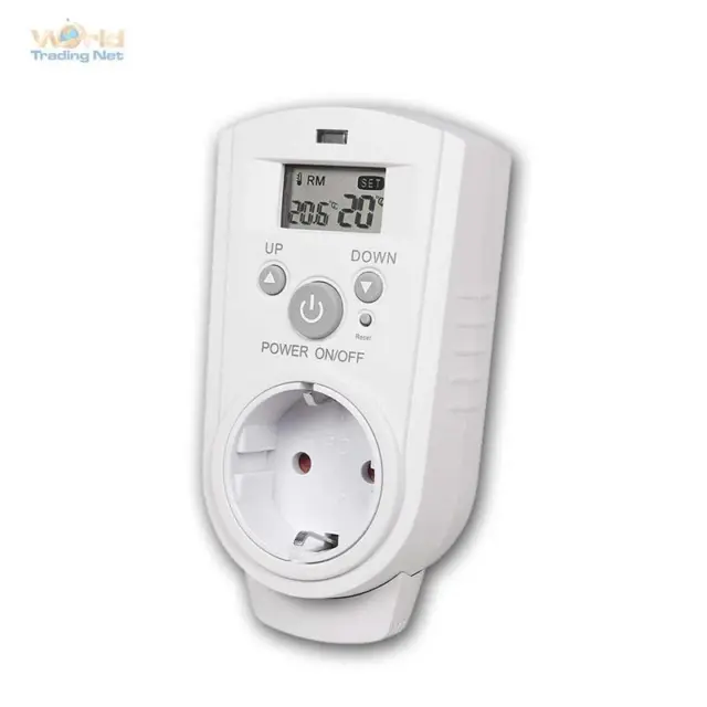 Thermostat de Socket " TCU-530 " Max 3680W, Prise, Thermostat Adaptateur