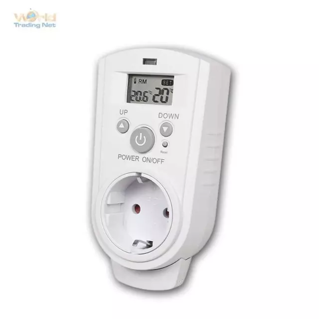 Thermostat de Socket " TCU-530 " Max 3680W, Prise, Thermostat Adaptateur