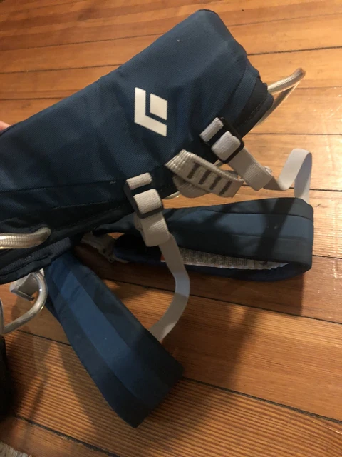 black diamond rock climbing harness womens medium blue