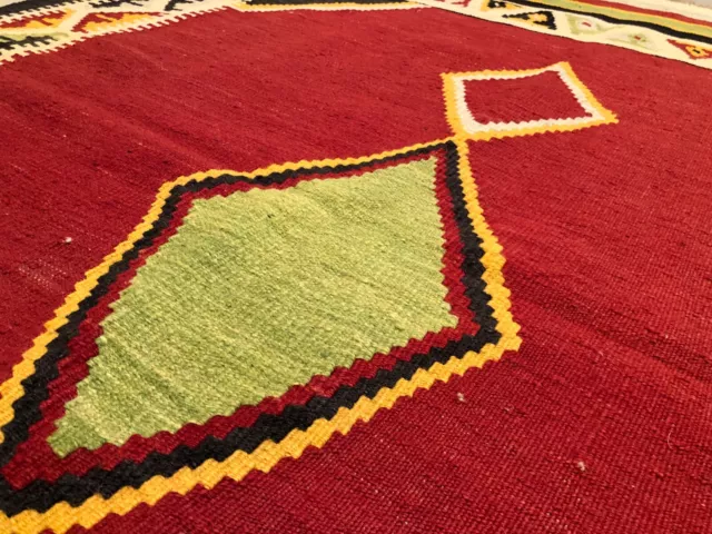 199 x 144 cm | Tappeto afgano vintage fatto a mano kilim, tappeto di lana tribale orientale 2