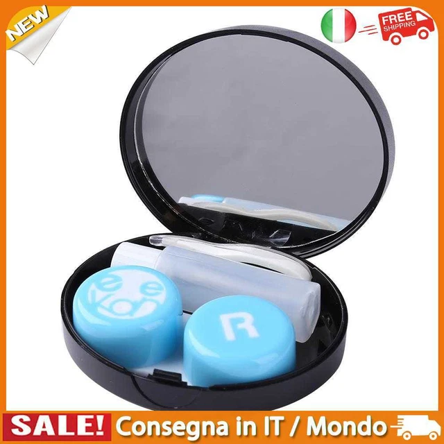 IT Portable Contact Lens Box Set Invisible Glasses Wearing Tool (Blue)