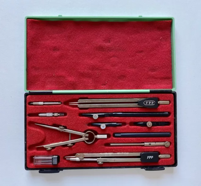 FPP Studio 209 Vintage Zeichenwerkzeug-Set, Reisszeug