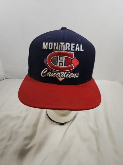 Mens Ccm Nhl Montreal Canadiens Vintage Adjustable Hat Hockey Habs