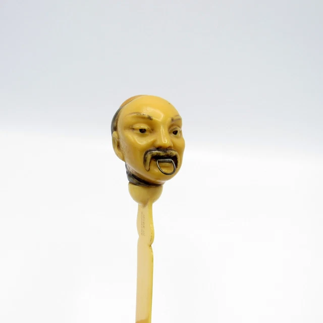 Antique Exceptional Rare Chinese Man Tape Measure, Ben Selling Reliable Clothier