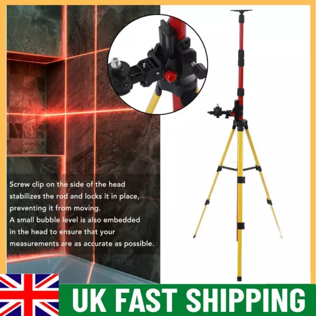 Universal Tripod for Laser Level 3.8M Height Adjustable Steel Alloy Holder NEW