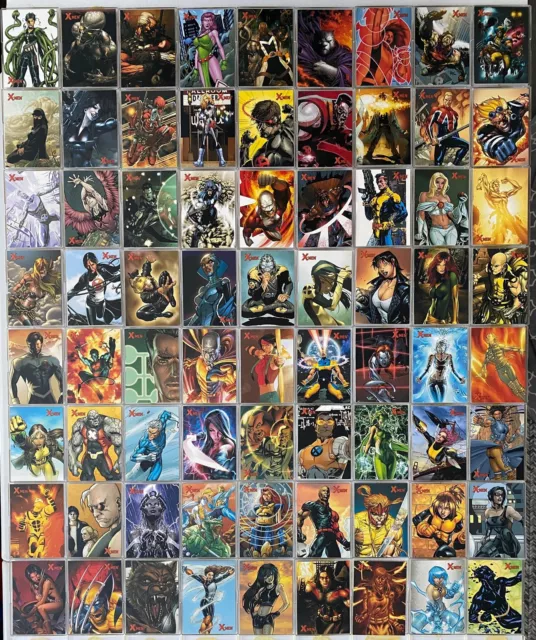 X-Men Archives Trading Base Card Set 72 Cards Marvel Rittenhouse 2009