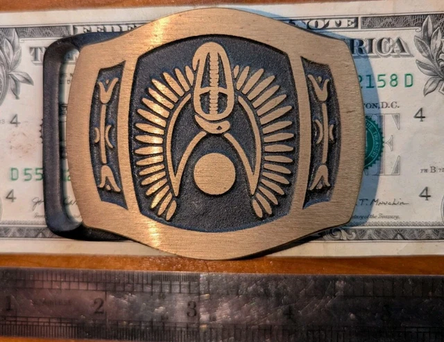 TECH ETHER WINGED Cobra Belt Buckle! Vintage! Rare! 1978  display picture 1