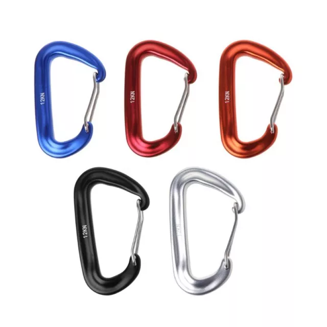 Heavy Duty D Carabiners Clip for Climbing Rappelling, D Shaped Carabiner