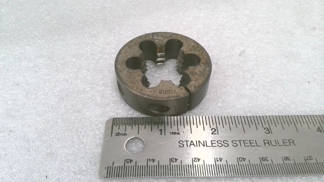 Widell 304206 1-8 Lh Hex Rethreading Die, Hss, Made In Usa