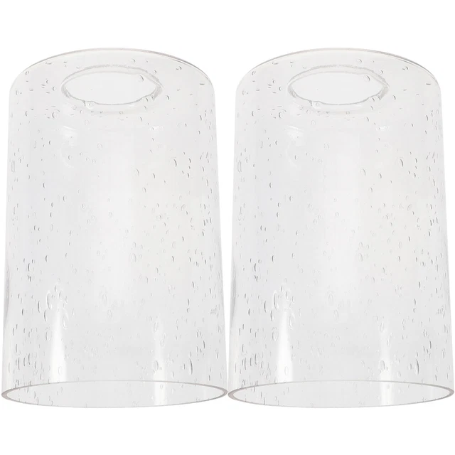 2 piezas Mástil de Luz E27 Pantalla Lámpara De Vidrio Carcasa De Escritorio Accesorios