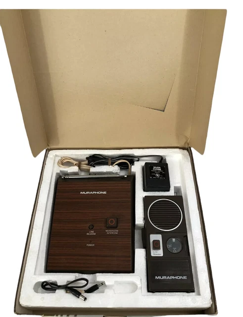 Sistema telefónico inalámbrico MURAPHONE teléfono de oficina en casa década de 1980 PARA REPUESTOS