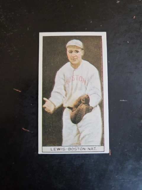 lewis boston 1912 tobacco card IRVING LEWIS - Boston - NL Braves 1912 Tobacco Card T207 MINI HOF Rare  Reprint $1.00