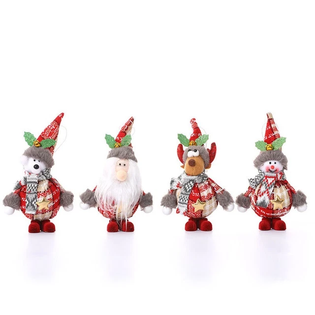 2023 Weihnachtsdekor-Puppen Schneemann Weihnachtsmann Weihnachten Hängetischschmuck