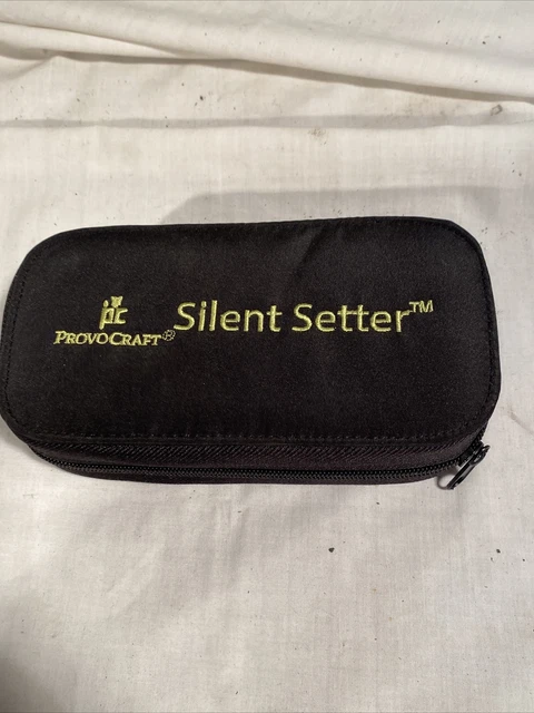 Juego de herramientas de ojales para álbum de recortes Provo Craft Silent Setter de 8 piezas con estuche