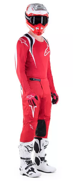 New Alpinestars 2023 Fluid Narin Race Kit Suit Mars Red White Mx Motocross Mtb