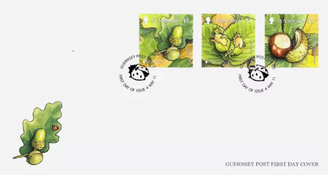 GUERNSEY 2011 EUROPA SET OF 3 Presentation Pack + 2 x FDC 3