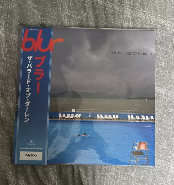 Blur - The Ballad of Darren Ocean Blue Assai Obi Edition Vinyl 334/500 Rare NEW