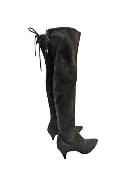 Sam Edelman Suede Thy Boot Women's 9 Pull On Kristie Over Knee Tall Black 39 Zip