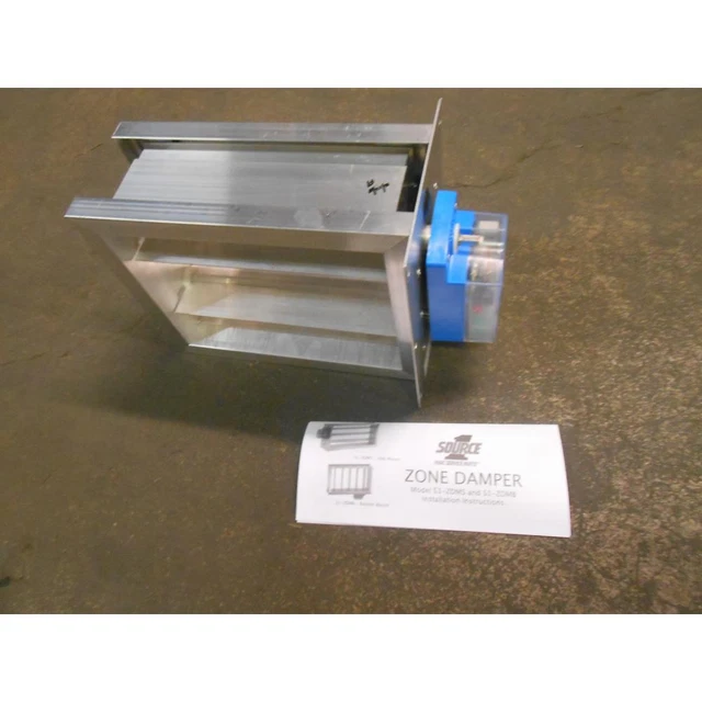 Source-1 Zdms1008 10" X 8" Rectangular Zoning Damper, 24 Volt 195496