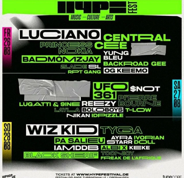HYPE FESTIVAL 2022   Full Weekend Ticket   Insgesamt 6 Stück abzugeben