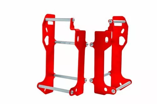 Red Radiator Braces Guards Fit Honda CRF250-R 2010 2011 2012 2013