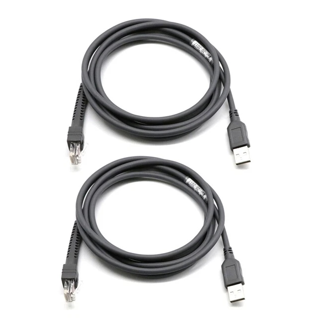 2 x cavo dati scanner LS2208 LS4208 DS9208 scanner codici a barre dati porta USB5473