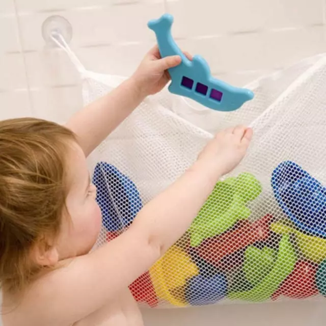 Large Kids Baby Bath Toy Tidy Organiser Mesh Net Storage Bag Bathroom Hot Sale