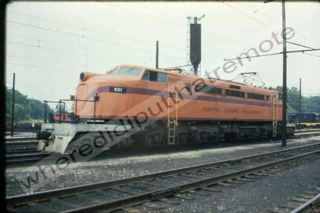 Orig. Slide Chicago South Shore And South Bend CSS 801 Michigan City IND 7-9-73