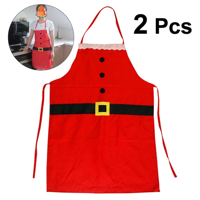 2 piezas delantales de vacaciones delantales de Navidad para adultos adultos adultos