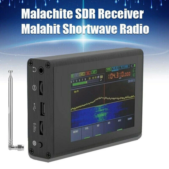 Lotto ricevitore radio a onde corte 3,5" Malahit DSP SDR 50 KHz-200 MHz/2 GHz