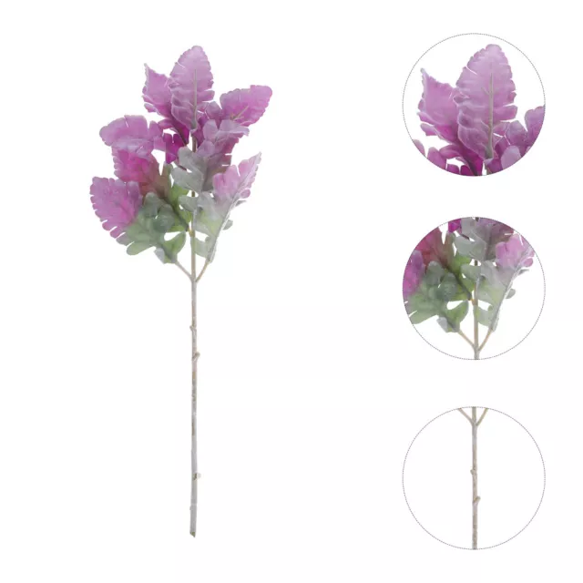 2 piezas ramo artificial flor de seda verde decoraciones planta