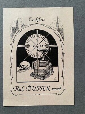 Nancy. EX-LIBRIS dessiné par STUYVAERT pour André Herry 