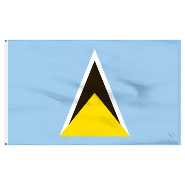 3x5 Saint Lucia St. Lucia Flag 3'x5' House Banner Brass Grommets Polyester