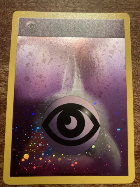 Psychic Energy English Reverse Holo Swirl League Promo 2002 Pokemon TCG Card