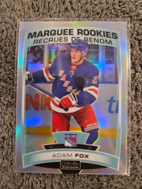 Adam Fox 2019-20 OPC Platinum Marquee Rookies Rainbow - NHL - New York Rangers