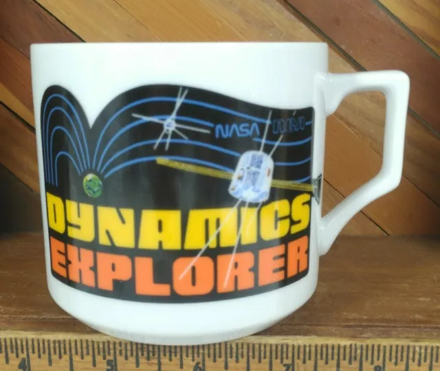 Vintage NASA Space Program Dynamics Explorer Spacecraft RCA Coffee Mug Cup