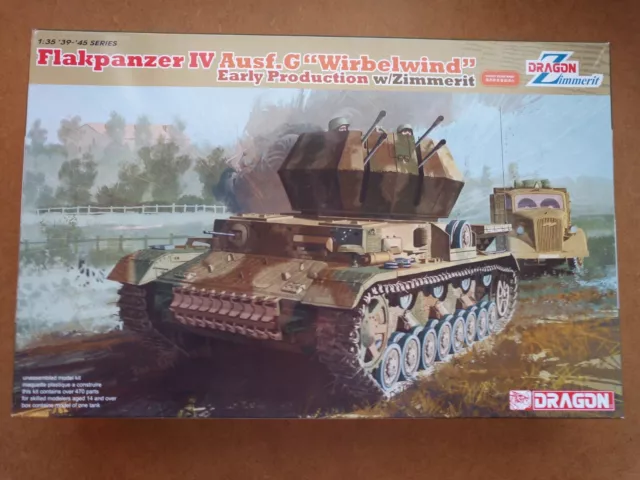 Dragon Flakpanzer IV Ausf.G " WIRBELWIND " ( w/Zimmerit ) OVP 1:35